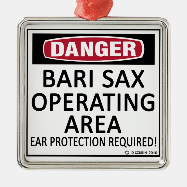 Bari Sax-verksamhetsområde Julgransprydnad Metall (Framsidan)