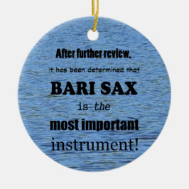 Bari Sax viktigaste instrumentkeramiskt namn Julgransprydnad Keramik