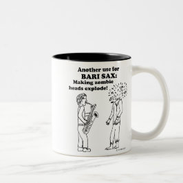Bari Sax Zombie Explode Två-Tonad Mugg