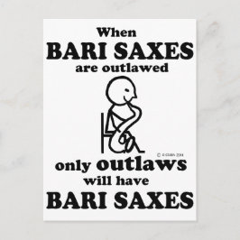 Bari Saxes Outlawed Vykort