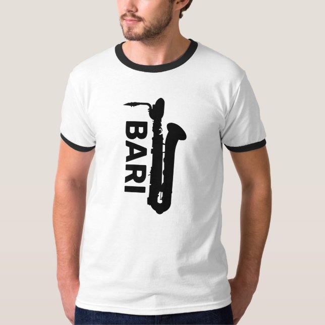 Bari Saxophone Shirt T Shirt (Framsida)