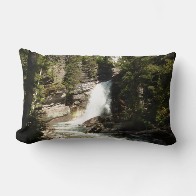Baring Falls vid Glacier National Park Lumbarkudde (Framsida)