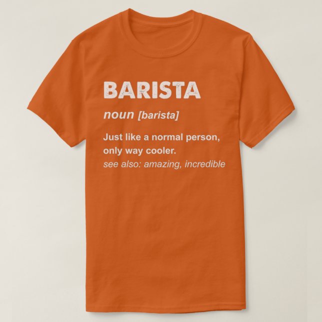 Barista 45 t shirt (Design framsida)