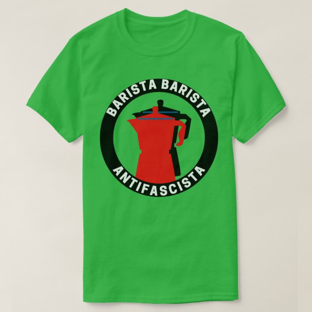 Barista Barista Antifascista Antifascista 3 T Shirt (Design framsida)