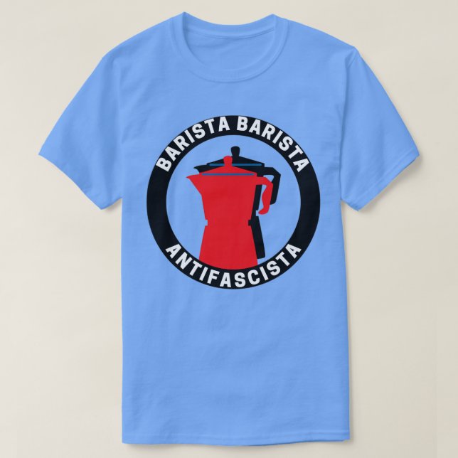 Barista Barista AntifascistaAntifascista T Shirt (Design framsida)