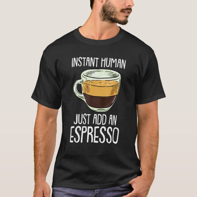 Barista Beans Coffee Espresso T Shirt (Framsida)