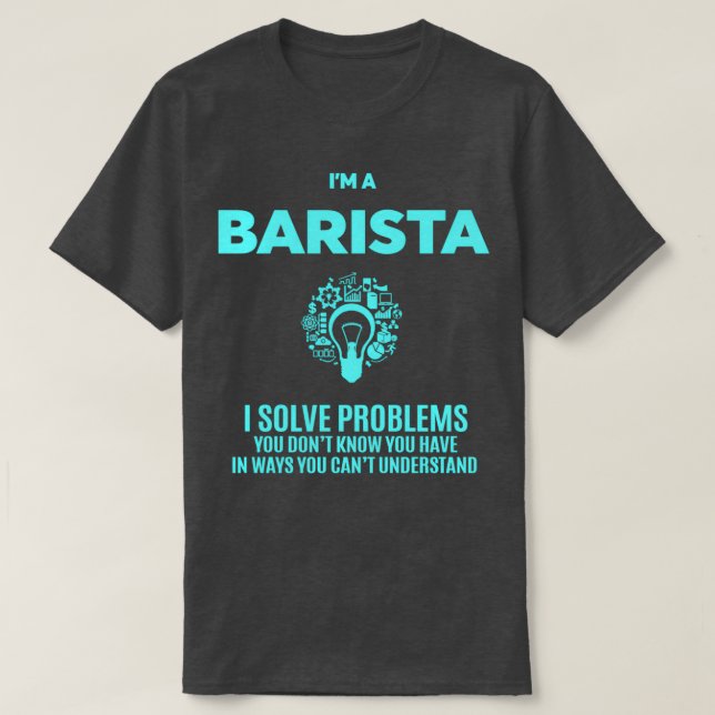 BARISTA BEST DESIGN 2017 T SHIRT (Design framsida)