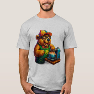 Barista Björn – Söt Kaffeälskare T-Shirt