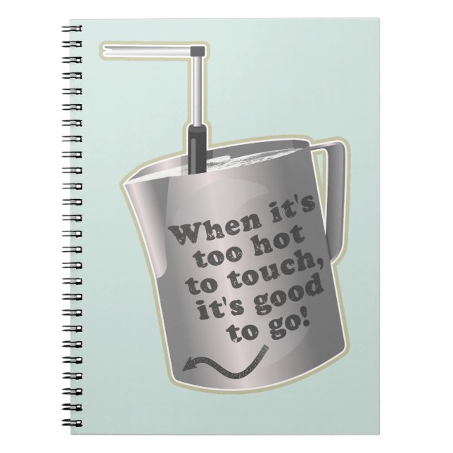 Barista cafe mjölk uppvärmningsjug anteckningsbok (Framsidan)