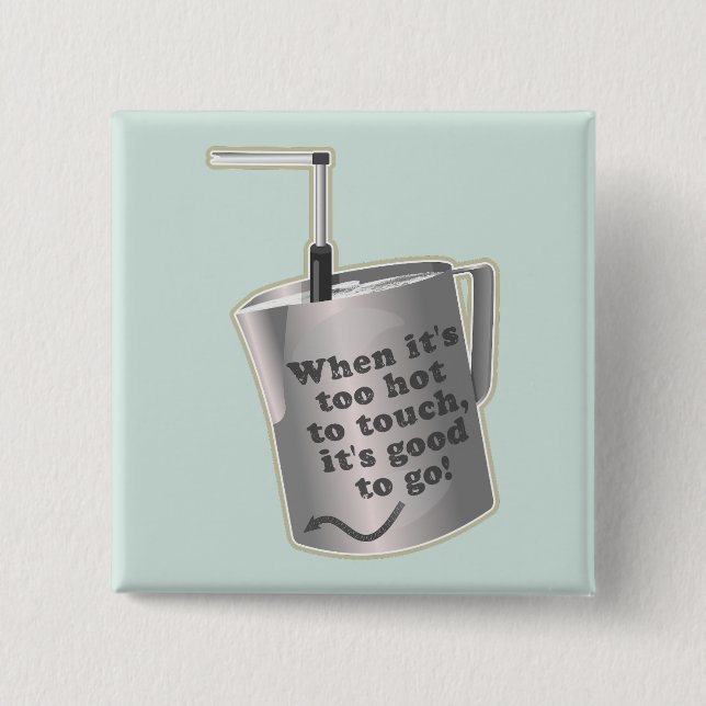 Barista cafe mjölk uppvärmningsjug knapp (Framsida)