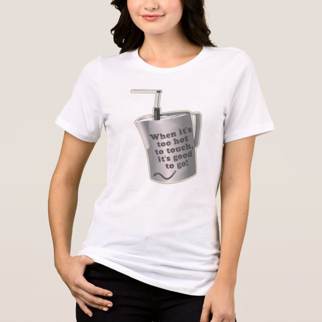 Barista cafe mjölk uppvärmningsjug t shirt (Framsida)
