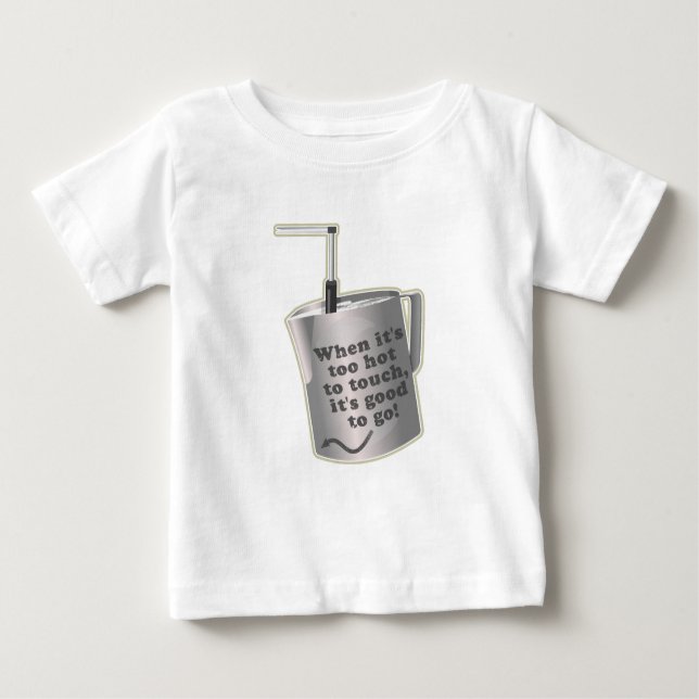 Barista cafe mjölk uppvärmningsjug t shirt (Framsida)