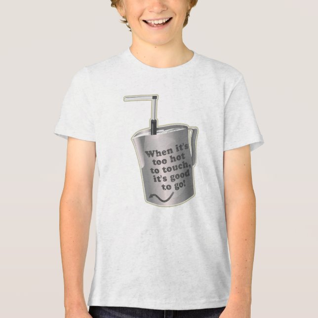 Barista cafe mjölk uppvärmningsjug t shirt (Framsida)