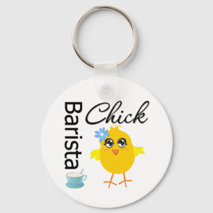 Barista Chick Nyckelring