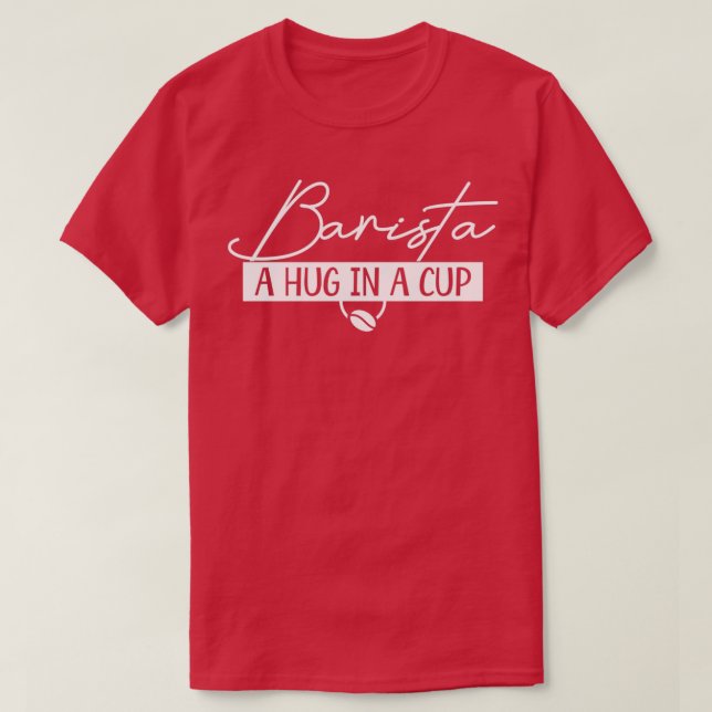 Barista Coffee Cafe T Shirt (Design framsida)