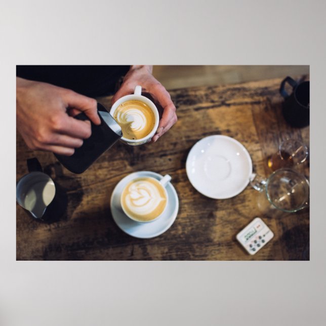 Barista Coffee Image Poster (Framsidan)