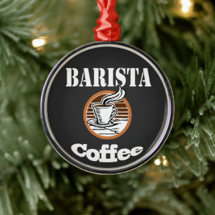 Barista Coffee Julgransprydnad Metall