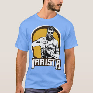 Barista Coffee Skeleton Funny National Barista Day T Shirt