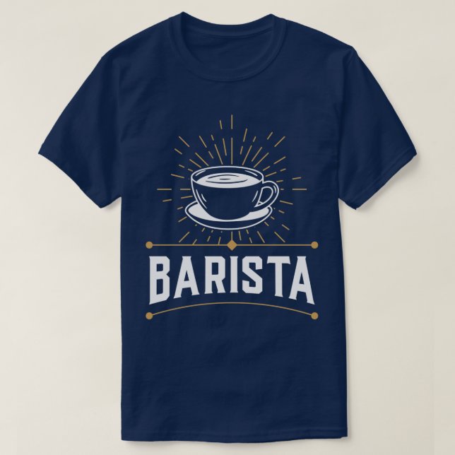 Barista Coffeemaker Espresso Coffee Baristas T Shirt (Design framsida)