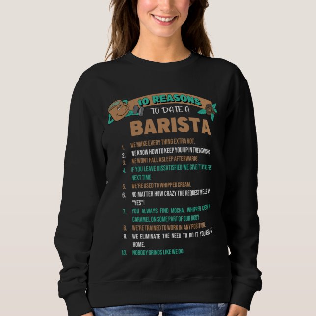 Barista Coffeemaker Job T Shirt (Framsida)