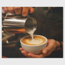 Barista Design Wrapping Paper Presentpapper