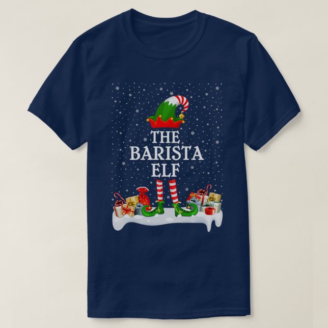 Barista Elf T Shirt (Design framsida)