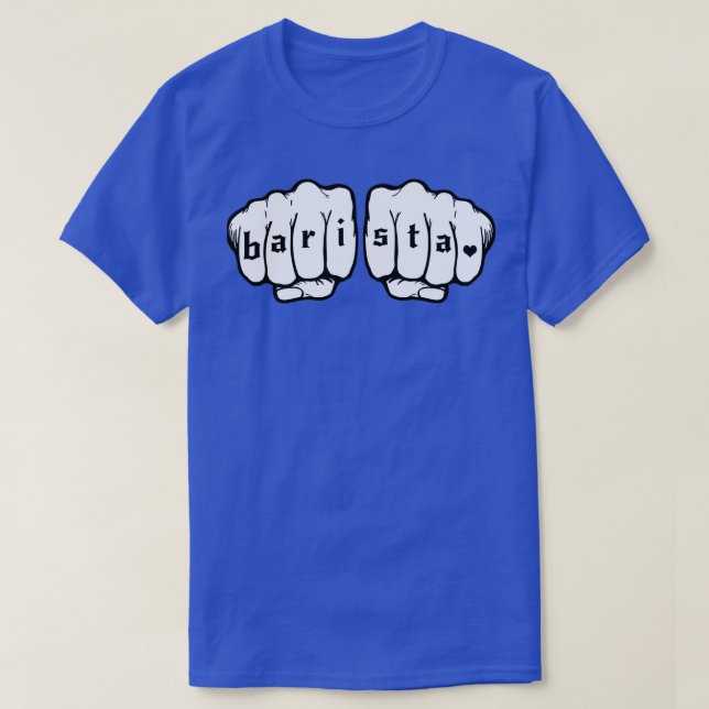 Barista Fists 2 T Shirt (Design framsida)