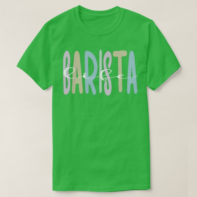Barista Gifts Coffeemaker Kaffe Pub Coffee Älskare T Shirt (Design framsida)