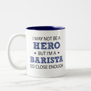 Barista Hero Humor Novelty Två-Tonad Mugg