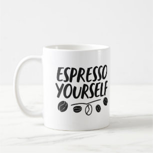 Barista Humor ’Espresso Yourself’ Pun Quote Mugg