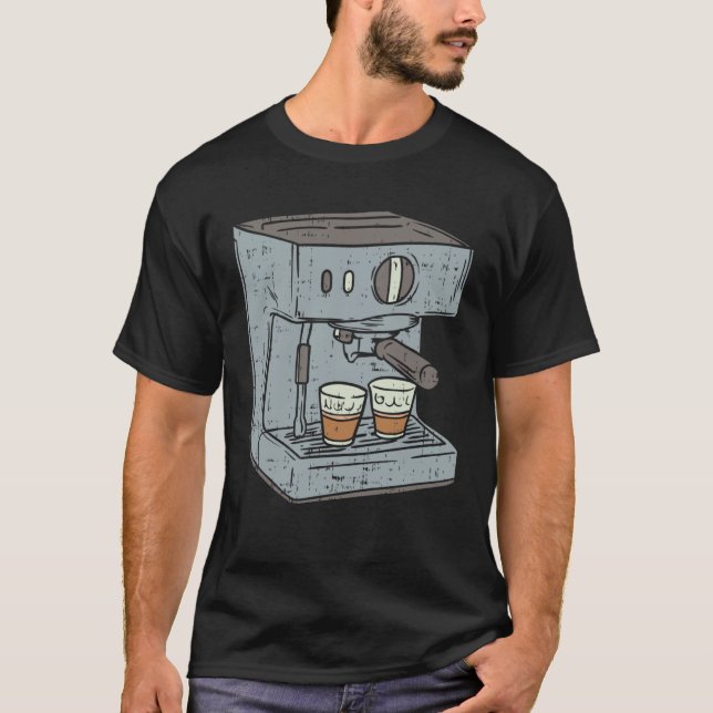Barista I Espresso I Coffee T Shirt (Framsida)