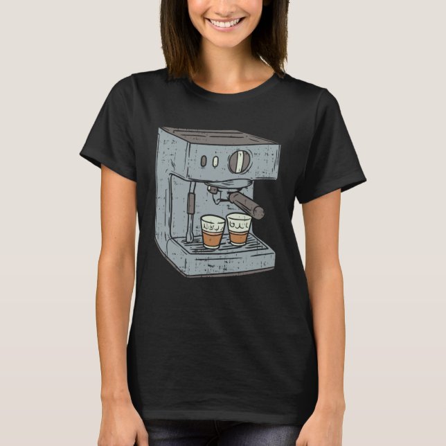Barista I Espresso I Coffee T Shirt (Framsida)