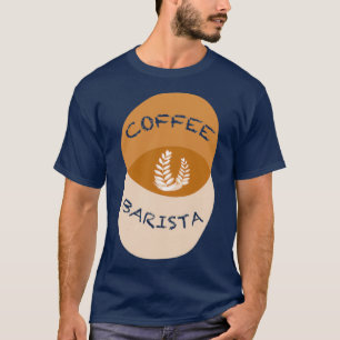 Barista Kaffe skum Art Venndiagram för barista och T Shirt