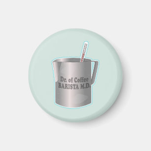 Barista-kaffet skapar lustigt doktor magnet