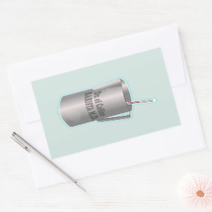 Barista-kaffet skapar lustigt doktor rektangulärt klistermärke