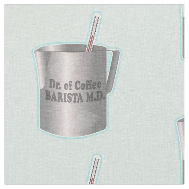 Barista-kaffet skapar lustigt doktor tyg (Närbild)