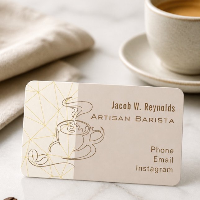 Barista-kort Visitkort (Skapare uppladdad)