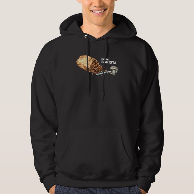 Barista Life Coffee Maker Espresso Homebarista Fil Hoodie (Framsida)