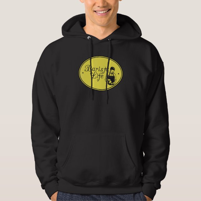 Barista Life Coffee Maker Espresso Homebarista Fil Hoodie (Framsida)