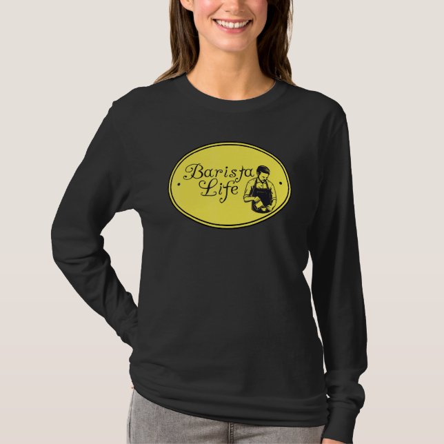 Barista Life Coffee Maker Espresso Homebarista Fil T Shirt (Framsida)