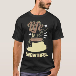 Barista Merch for Coffee Women Life är Brewtiful T Shirt