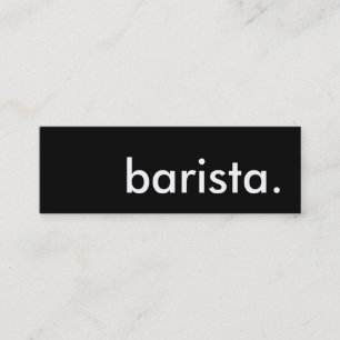 barista. mini visitkort
