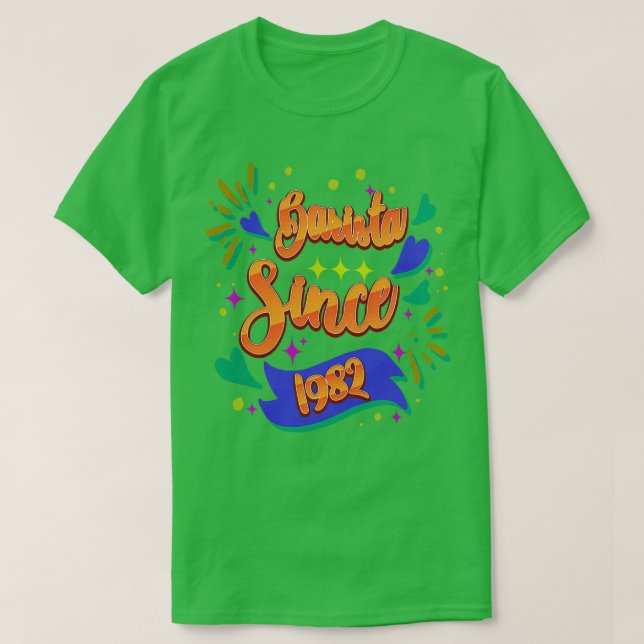 Barista sedan 1982 Unika Bartender-idéer för T Shirt (Design framsida)