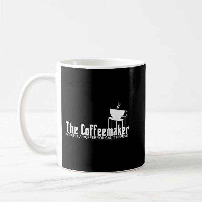 Barista Shirt Funny Coffeemaker Gift Best Barista Kaffemugg (Vänster)