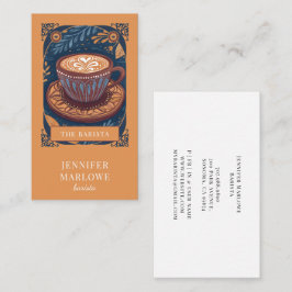 Barista Tarot Illustrated Visitkort