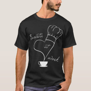 Barista vid beredning av kaffe 2 t shirt
