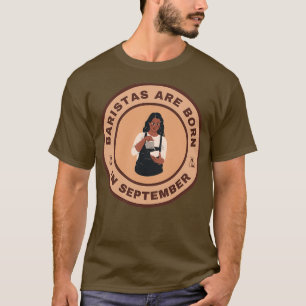 Baristas är född i september som alternativ design t shirt