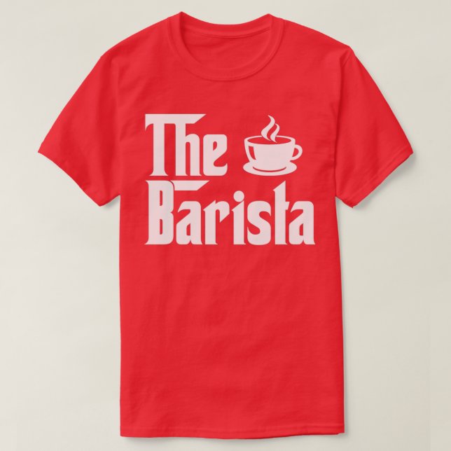 Baristas arbetsgåvor till far t shirt (Design framsida)