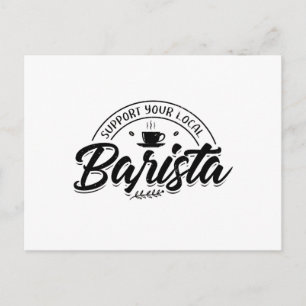 Baristas   Kaffe Barista Cafe Skärm Holder Gift Vykort