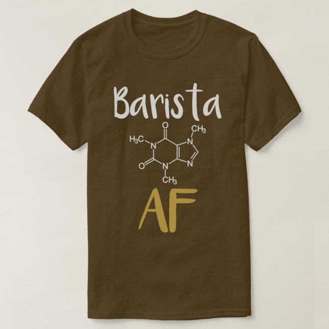 BaristaShirtFunnyBaristaBaristaT T Shirt (Design framsida)